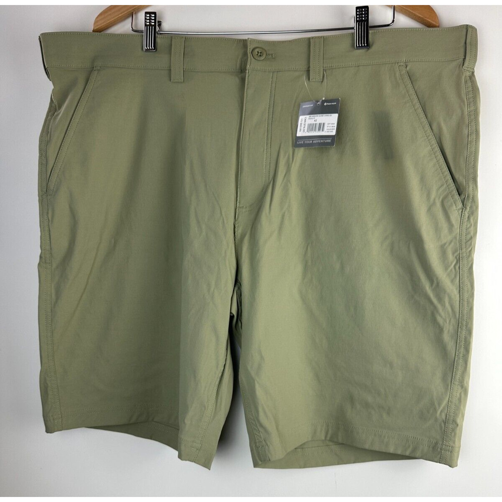 NWT Eddie Bauer Horizon Guide 10" Chino Shorts Stretch Eucalyptus Green Men's 42 - Picture 2 of 11